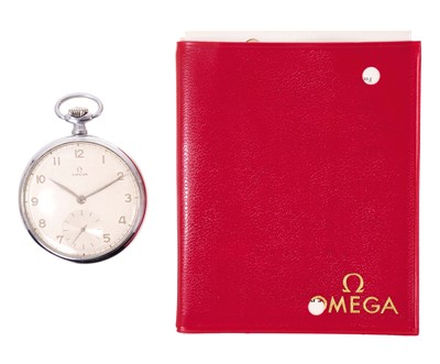 Lot 777 - 1960s Omega stainless steel pocket watch