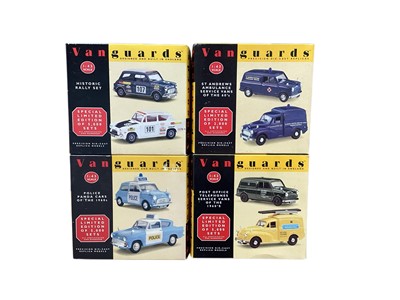 Lot 1617 - Vanguards Special Limited Editions & Rover 2000 Diorama (Jaguar missing & policeman broken), all boxed (8)