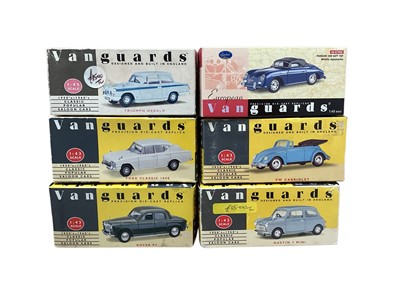 Lot 1619 - Vanguards 1:43 scale Classic Saloon Cars, boxed (14)