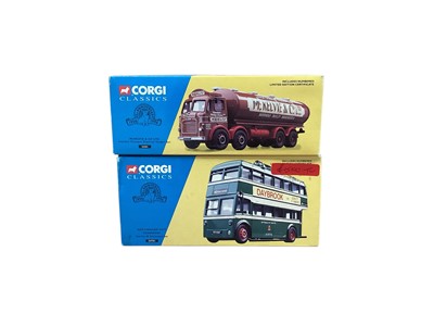 Lot 1627 - Corgi Classics 40th Anniversary Commercials, Haulage & Public Transport vehicles, boxed (9)