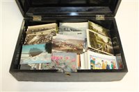 Lot 2469 - PostCarsds - loose in lacquered box -...