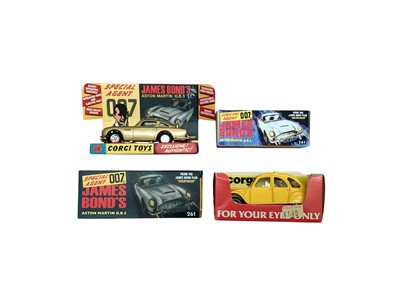 Lot 1653 - Selection of Corgi James Bond 007 diecast vehicles, boxed (qty)