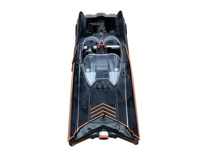 Lot 1657 - Jada Toys 1:18 scale 1966 Classic Hollywood Rides diecast Batmobile with Batman & Robin figures, boxed, plus Corgi Toys Batmobile & Batboat (Reproduction Box) Gift Set 3 and Corgi Toys...