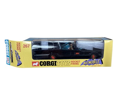 Lot 1657 - Jada Toys 1:18 scale 1966 Classic Hollywood Rides diecast Batmobile with Batman & Robin figures, boxed, plus Corgi Toys Batmobile & Batboat (Reproduction Box) Gift Set 3 and Corgi Toys...