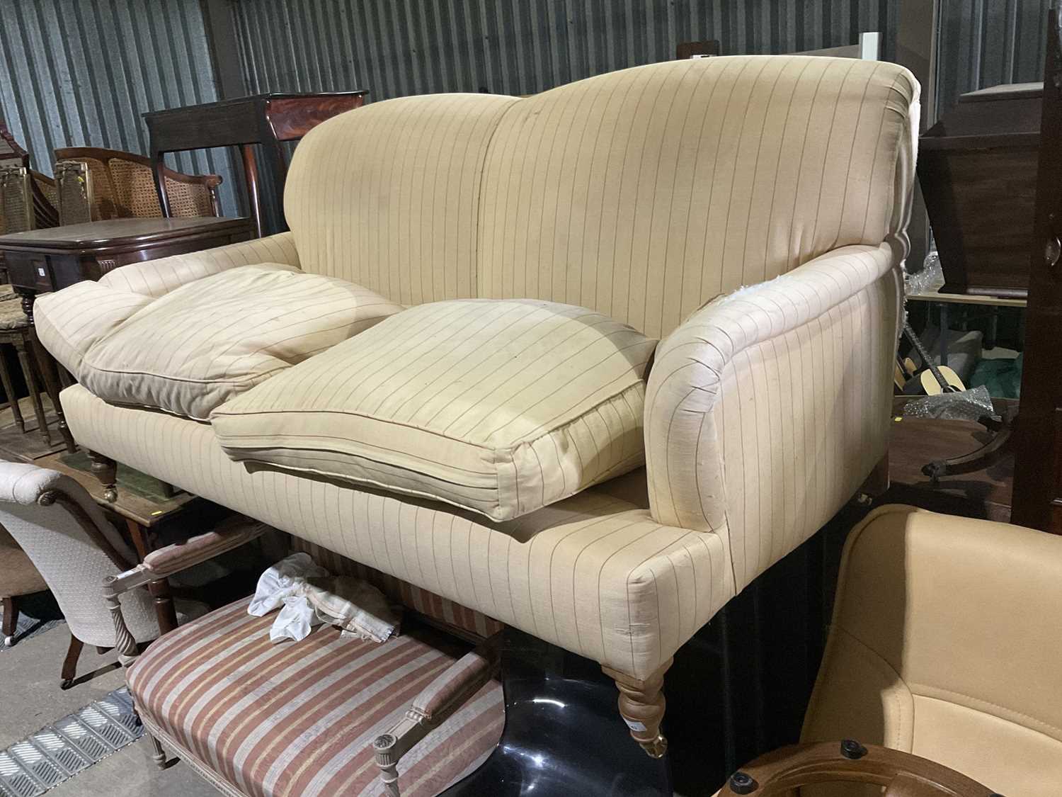 Lot 143 - Victorian style two seater settee