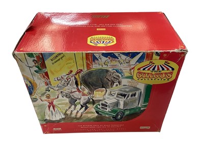 Lot 1666 - Lledo The Circus Collection AEC Mammoth Ballast Box with generator load & Billy Smarts Big Top, boxed No.BS1002 & Lledo Showmans Helter Shelter (Scammell Ballast Box missing), boxed No.B...