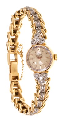 Lot 782 - 1960s Omega 18ct gold and diamond ladies' cocktail watch