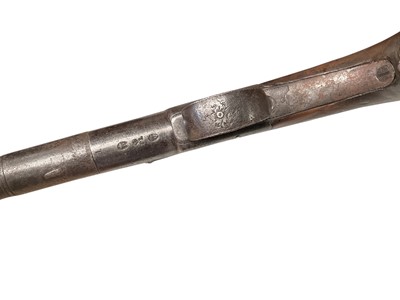 Lot 708 - Georgian cannon barrel flintlock pistol by Lord, Dublin