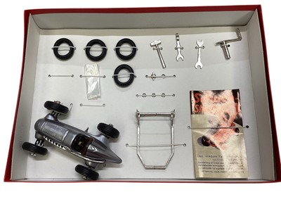 Lot 1832 - Schuco clockwork racing car assembly kits including Grand Prix Racer Bausatz, Studio II Bausatz & Studio, all boxed in sleeves (3)