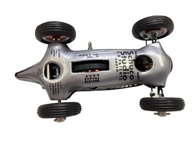 Lot 1832 - Schuco clockwork racing car assembly kits including Grand Prix Racer Bausatz, Studio II Bausatz & Studio, all boxed in sleeves (3)