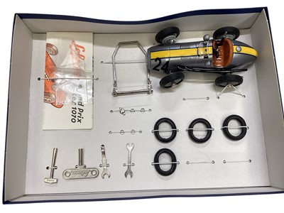Lot 1832 - Schuco clockwork racing car assembly kits including Grand Prix Racer Bausatz, Studio II Bausatz & Studio, all boxed in sleeves (3)