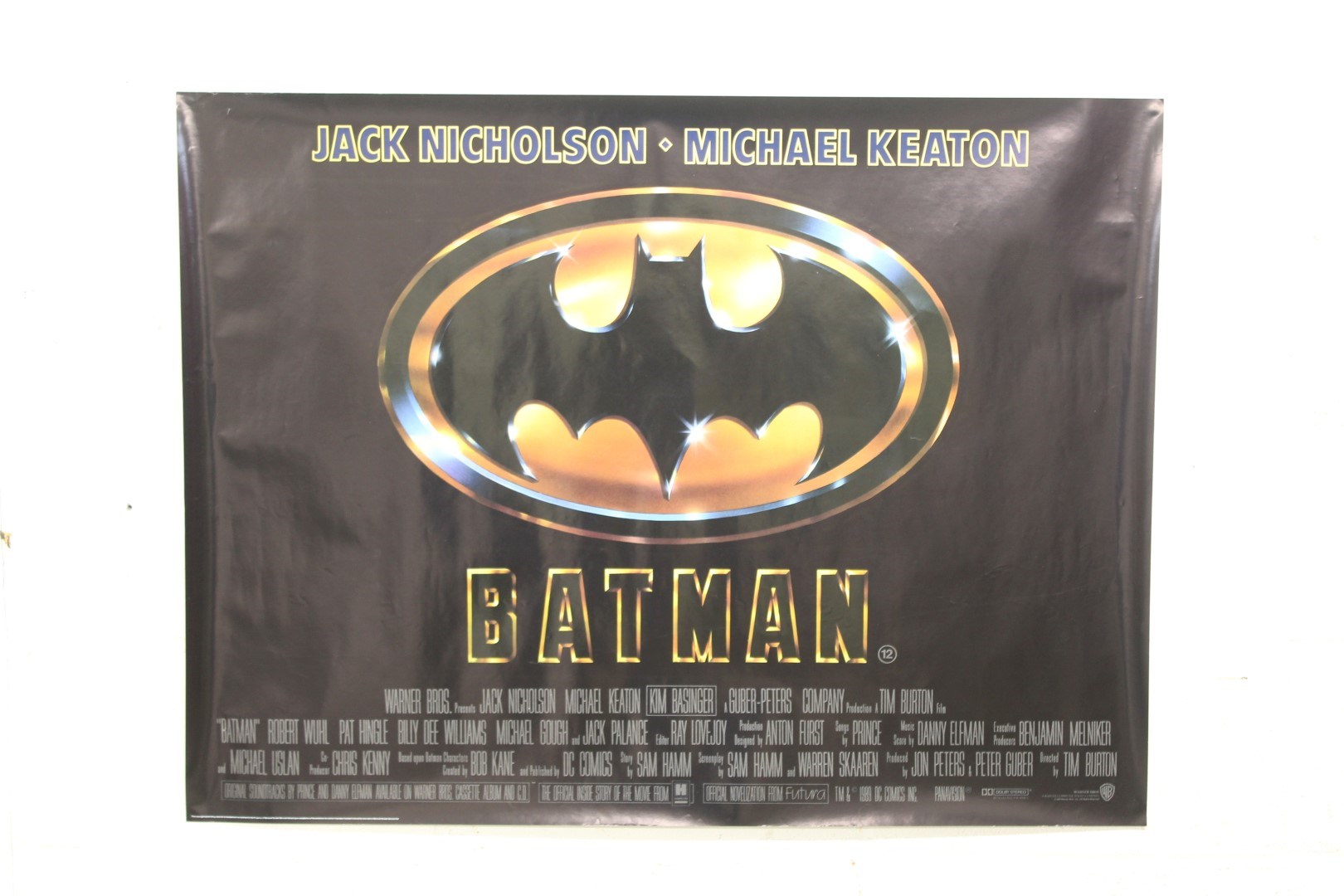 Lot 2489 - Poster - Batman - 1989 British Quad -