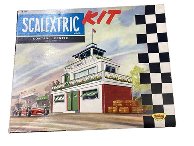 Lot 1869 - Vintage Scalextric Racing Cars, Track including Lap counter & Hump Back Bridge, Accessories & Related Ephemera (qty)
