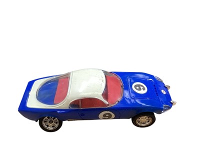 Lot 1869 - Vintage Scalextric Racing Cars, Track including Lap counter & Hump Back Bridge, Accessories & Related Ephemera (qty)