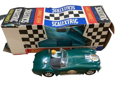 Lot 1869 - Vintage Scalextric Racing Cars, Track including Lap counter & Hump Back Bridge, Accessories & Related Ephemera (qty)