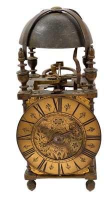 Lot 615 - 17th century and later lantern clock with verge eascapement