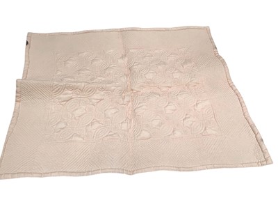 Lot 2062 - Circa 1930s quilted panel, believed to be the work of a miner's wife, produced under the support scheme.