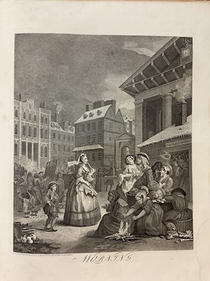 Lot 912 - John Nichols - The Works of William Hogarth. From the Original Plates Restored by James Heath, Baldwin and Craddock, large folio, 65 x 51cm, marbled boards