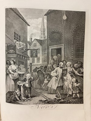 Lot 912 - John Nichols - The Works of William Hogarth. From the Original Plates Restored by James Heath, Baldwin and Craddock, large folio, 65 x 51cm, marbled boards