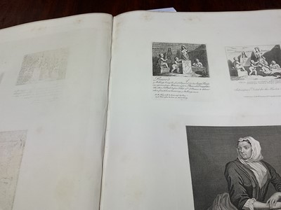 Lot 912 - John Nichols - The Works of William Hogarth. From the Original Plates Restored by James Heath, Baldwin and Craddock, large folio, 65 x 51cm, marbled boards