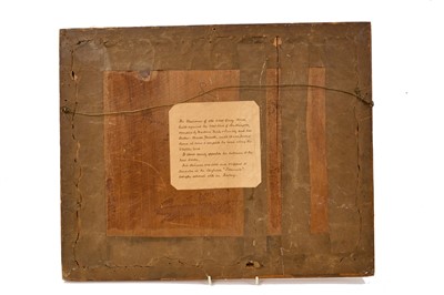 Lot 970 - Of Titanic interest: Early 20th century watercolour depicting an interior described to period label verso as 'The Staircase of Old West Quay House, built against the West wall of Southampton, oc...