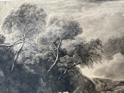 Lot 59 - Attributed to Francis Oliver Finch (1802-1862) watercolour, pen and ink - capriccio landscape, unframed