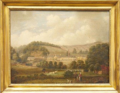 Lot 1239 - English School, 19th century, oil on canvas - A Mill in a Landscape