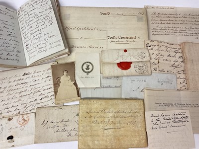 Lot 968 - Collection of ephemera, and documents relating to the Charleton family