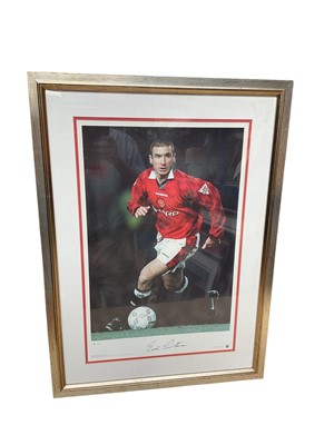 Lot 365 - Three signed Manchester United limited edition 'Legends Series' prints, including Ruud van Nistelrooy, Peter Schemichel, and Eric Cantona, framed (3)