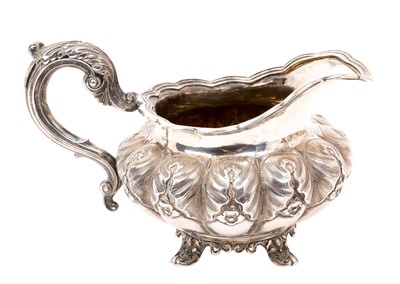 Lot 493 - William IV silver milk jug