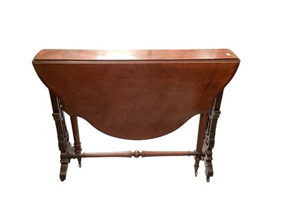 Lot 1321 - Edwardian mahogany drop leaf Sutherland table