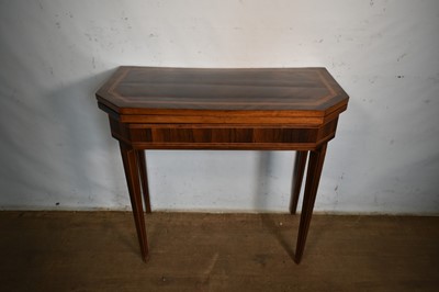 Lot 1611 - Regency rosewood card table