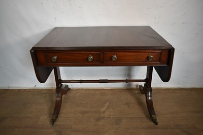 Lot 1616 - Regency mahogany sofa table