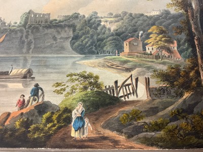 Lot Thomas Remnant Charleton (1756-1849) watercolour - Chepstow Castle, Monmouthshire, titled to mount, 27 x 37cm