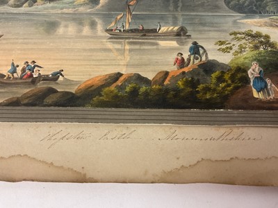 Lot Thomas Remnant Charleton (1756-1849) watercolour - Chepstow Castle, Monmouthshire, titled to mount, 27 x 37cm