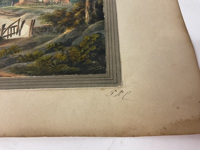Lot Thomas Remnant Charleton (1756-1849) watercolour - Chepstow Castle, Monmouthshire, titled to mount, 27 x 37cm