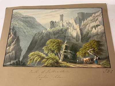 Lot Thomas Remnant Charleton (1756-1849) watercolour - three Swiss views
