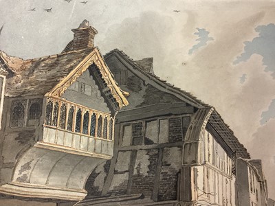 Lot Thomas Remnant Charleton (1756-1849) watercolour - 'St Mary's Hall, Coventry', 31 x 25cm