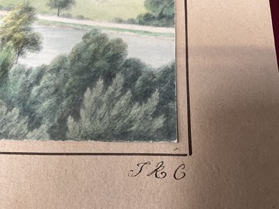 Lot 935 - Thomas Remnant Charleton (1756-1849) watercolour - Clifton, 1839, inscribed to mount, 22 x 38cm