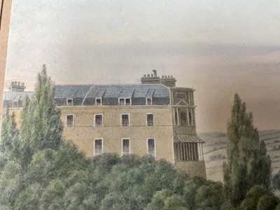 Lot 935 - Thomas Remnant Charleton (1756-1849) watercolour - Clifton, 1839, inscribed to mount, 22 x 38cm