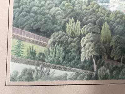 Lot 935 - Thomas Remnant Charleton (1756-1849) watercolour - Clifton, 1839, inscribed to mount, 22 x 38cm