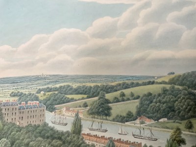 Lot 935 - Thomas Remnant Charleton (1756-1849) watercolour - Clifton, 1839, inscribed to mount, 22 x 38cm