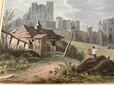 Lot 943 - Thomas Remnant Charleton (1756-1849) set of four watercolours - Coastal scenes, each titled to the mounts, 10 x 15cm