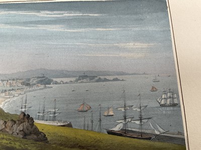 Lot 943 - Thomas Remnant Charleton (1756-1849) set of four watercolours - Coastal scenes, each titled to the mounts, 10 x 15cm