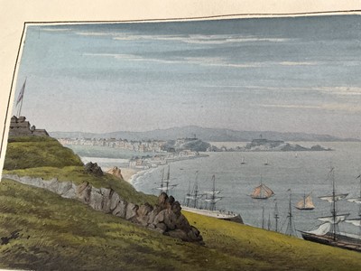 Lot 943 - Thomas Remnant Charleton (1756-1849) set of four watercolours - Coastal scenes, each titled to the mounts, 10 x 15cm