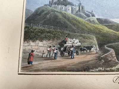 Lot 943 - Thomas Remnant Charleton (1756-1849) set of four watercolours - Coastal scenes, each titled to the mounts, 10 x 15cm