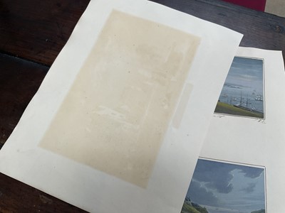 Lot 943 - Thomas Remnant Charleton (1756-1849) set of four watercolours - Coastal scenes, each titled to the mounts, 10 x 15cm
