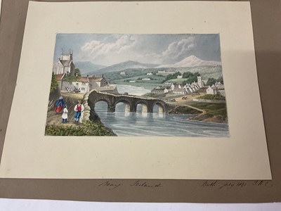 Lot Thomas Remnant Charleton (1756-1849) watercolour - Eight views of Ireland, each titled to the mount and dated 1841/42, one inscribed 'When 85 years old?', alluding to the age of the artist, each a...