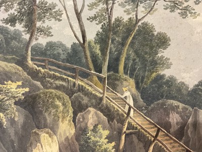 Lot 951 - Thomas Remnant Charleton (1756-1849) watercolour - 'View near Chepstow, Monmouthshire, 29 x 37cm, titled to mount