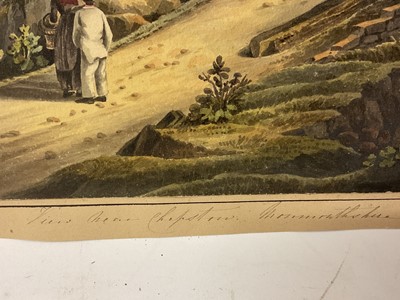 Lot 951 - Thomas Remnant Charleton (1756-1849) watercolour - 'View near Chepstow, Monmouthshire, 29 x 37cm, titled to mount